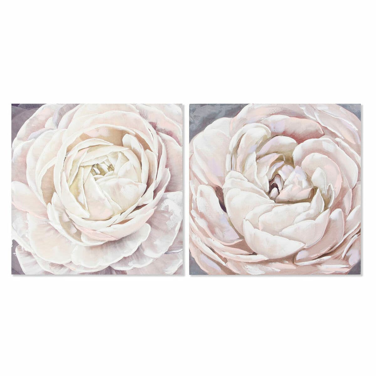 White roses canvas (set of 2)