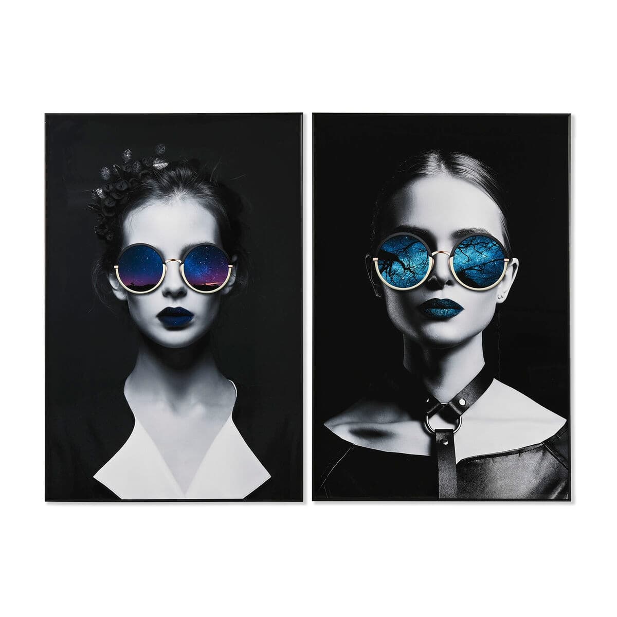 Fashion portrait canvas sunglasses (set of 2)
