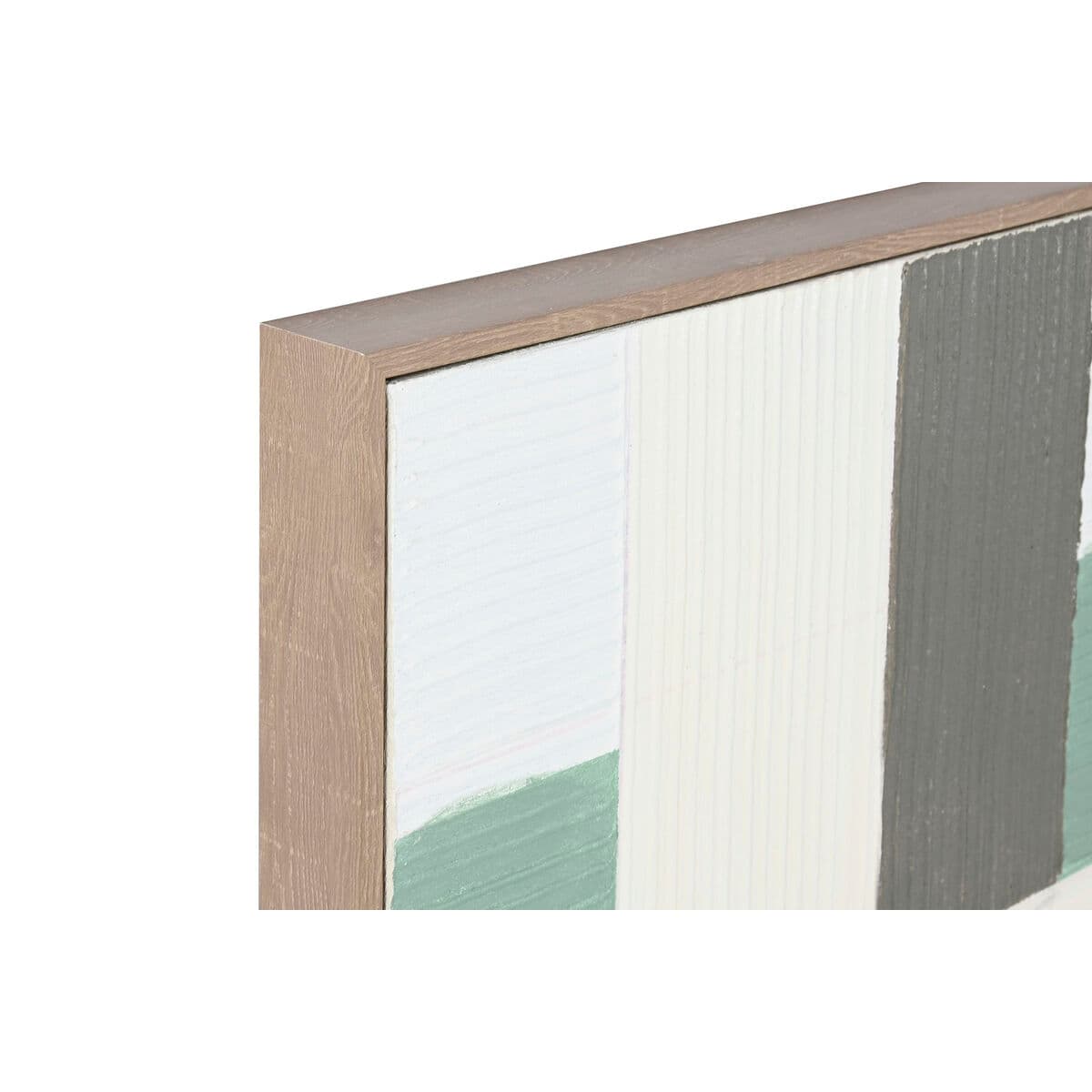 Canvas abstract saliegroen (2-delig) - foto 2