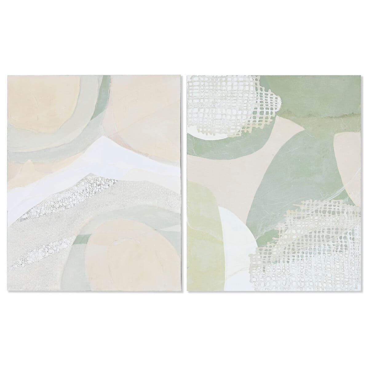 Neutral abstract canvas (set of 2)