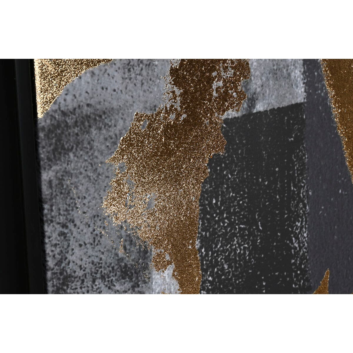 Black-gold abstract canvas 103x143 cm (set of 2) - foto 3