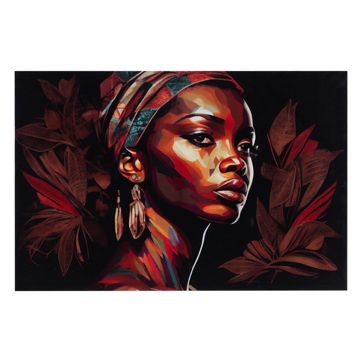 African woman canvas 118x78 cm