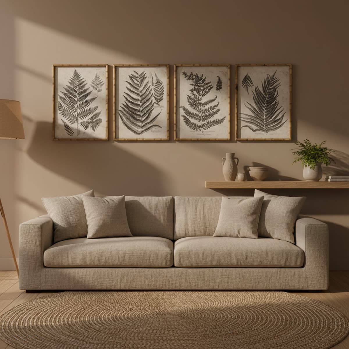 Wandset botanische varens (set)